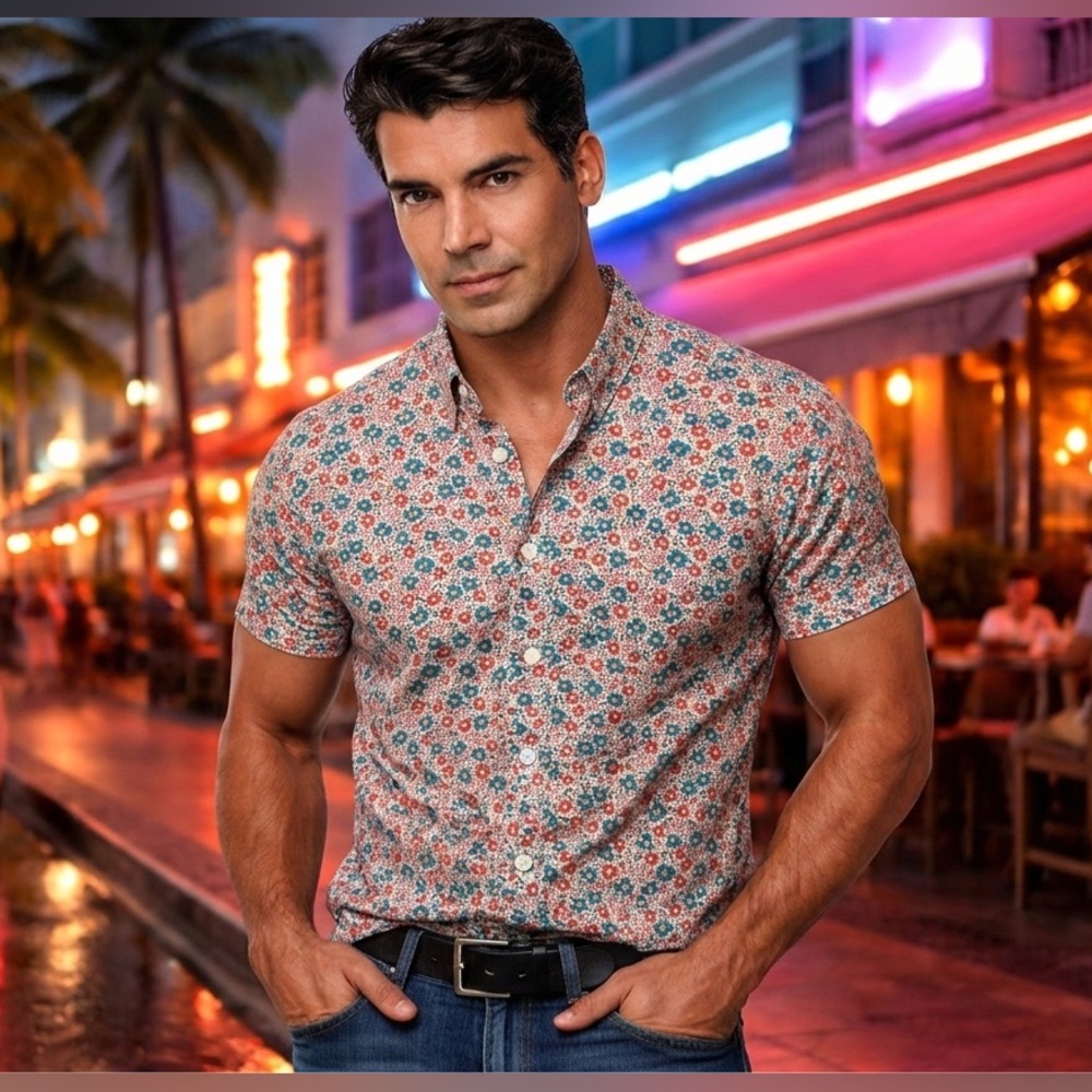 J. Crew Multicolor Floral Casual Shirt